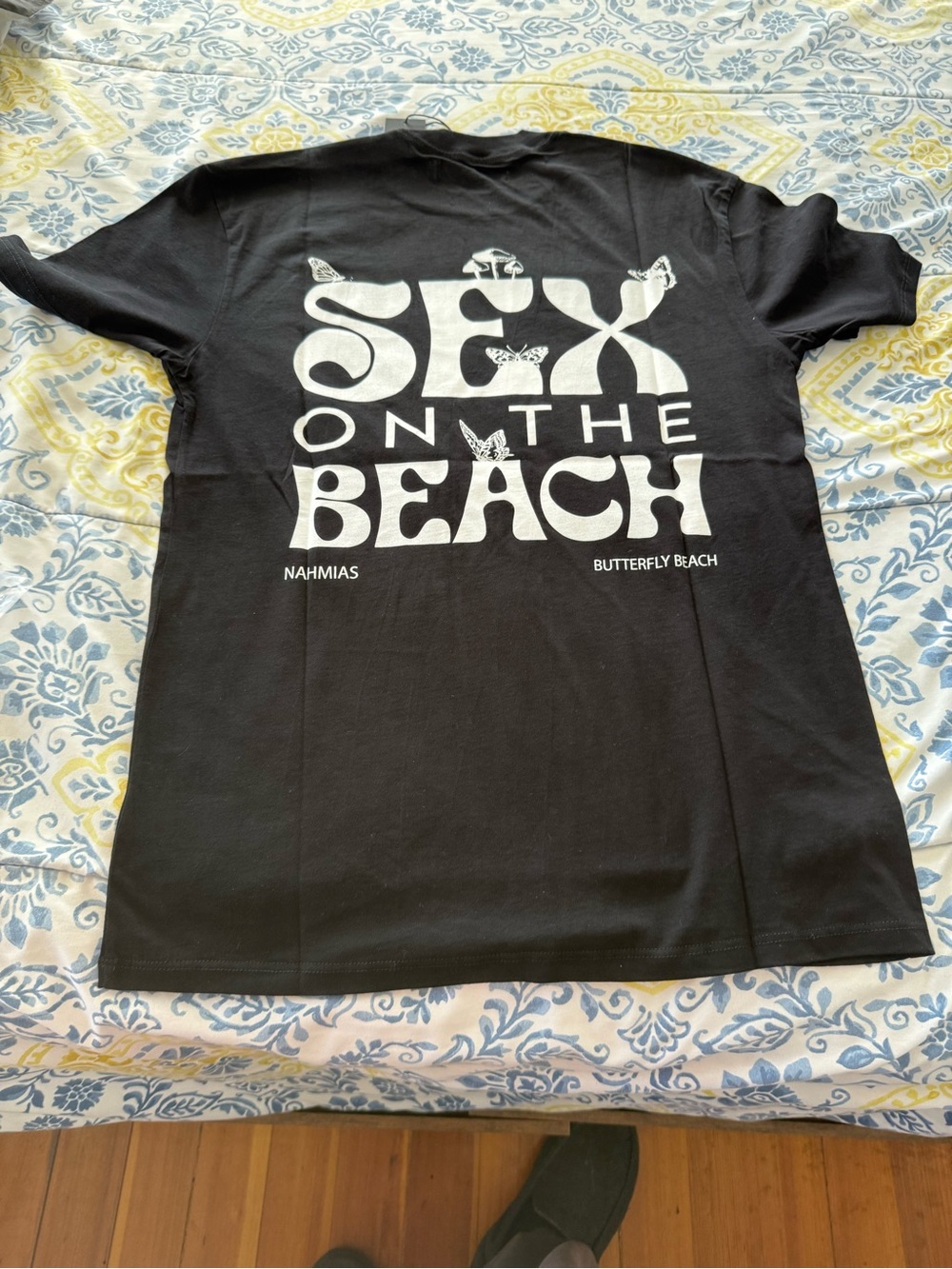 Butterfly Beach Nahmias "Sex On The Beach" Graphic Tee - Black